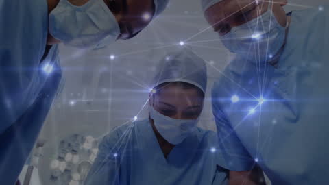 Advanced Surgical Team with Digital Network Overlay