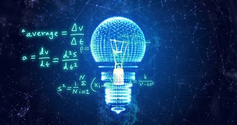 Digital Data Mapping with Futuristic Lightbulb Visual - Download Free Stock Images Pikwizard.com