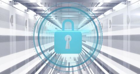 digital security and data protection in modern server vaults - Download Free Stock Images Pikwizard.com