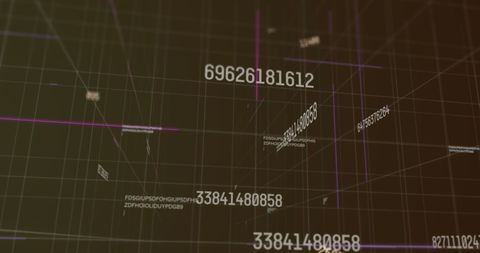Dynamic Numbers on Virtual Grid Background - Download Free Stock Images Pikwizard.com