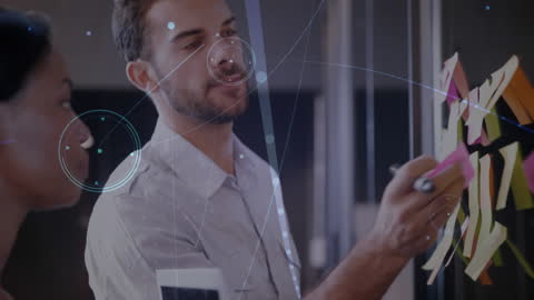 Creative Teamwork in Modern Office with Digital Collaborations