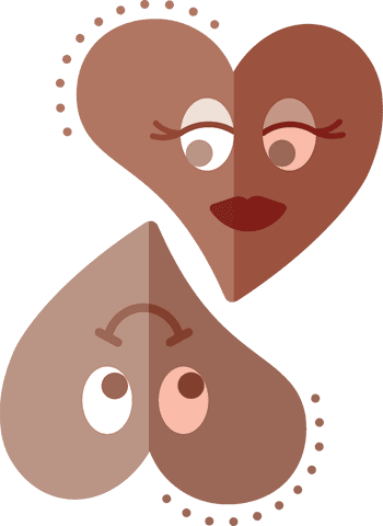 Transparent Valentine Brown Hearts with Emotions Illustration - Download Free Stock Videos Pikwizard.com