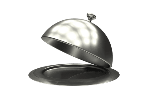 silver serving plate with dome lid on transparent background - Download Free Stock Videos Pikwizard.com