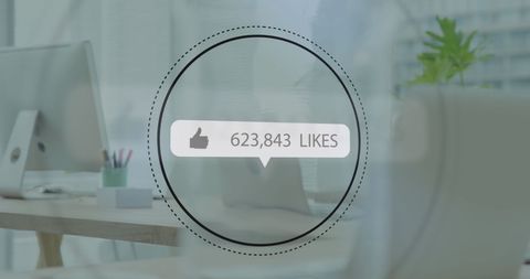 Social Media Networking Concept in Modern Office - Download Free Stock Images Pikwizard.com