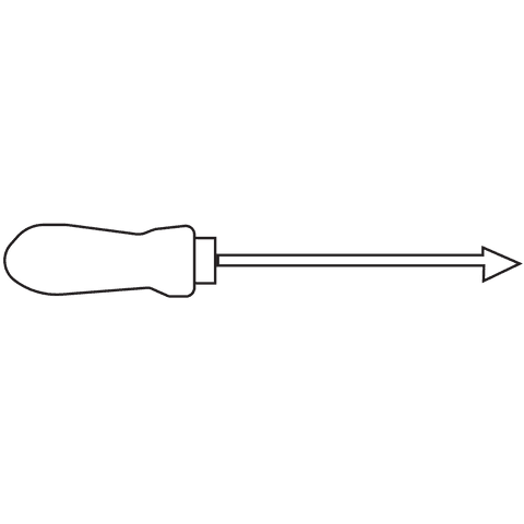 Black Screwdriver Silhouette on Transparent Background Vector Illustration - Download Free Stock Videos Pikwizard.com
