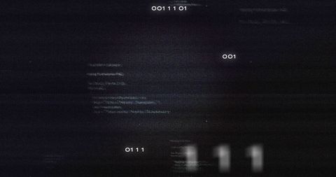 Abstract digital data processing with binary codes background