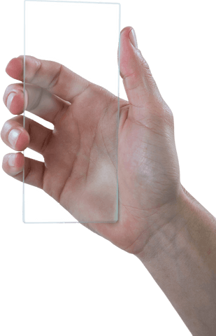 Hand Holding Transparent Futuristic Smartphone Display - Download Free Stock Videos Pikwizard.com
