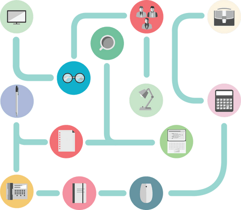 Transparent Digital Network with Media Icons and Connections - Download Free Stock Videos Pikwizard.com