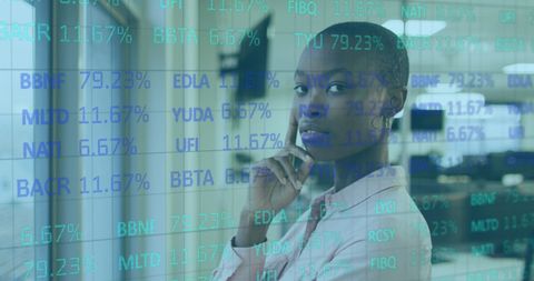 Confident Businesswoman Strategizing Future Growth