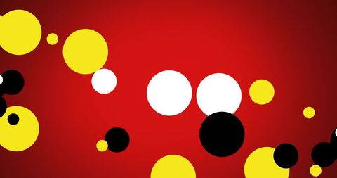 Colorful Circles on Vibrant Red Background - Download Free Stock Images Pikwizard.com