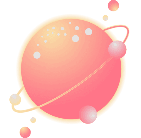 gradient planet graphic with orbital ring on transparent background - Download Free Stock Videos Pikwizard.com