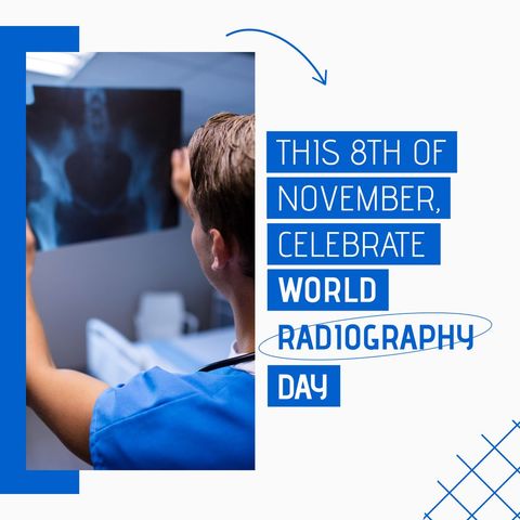 world radiography day celebration banner in medical setting - Download Free Stock Templates Pikwizard.com