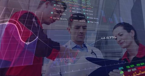 Doctors Analyzing Complex Medical Data Analytics Reports