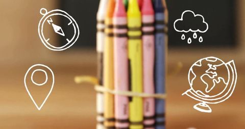 Creative Learning Symbols Illustrating Education Concept - Download Free Stock Images Pikwizard.com