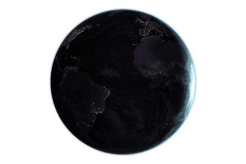 Transparent Earth Viewed from Space with Shadow Effect - Download Free Stock Videos Pikwizard.com