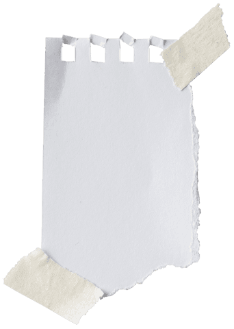 torn notebook paper with tape on transparent background - Download Free Stock Videos Pikwizard.com