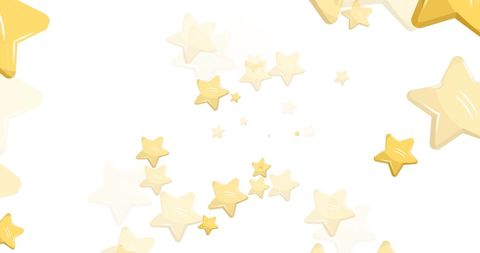 Falling Stars on White Background for Festive Themes