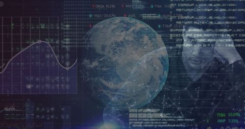 Futuristic Global Network and Data Processing Technology Concept - Download Free Stock Images Pikwizard.com