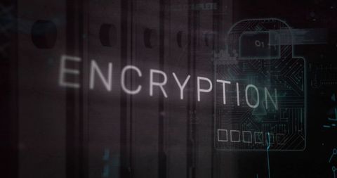 Encryption Technology and Cybersecurity Concept with Padlock - Download Free Stock Images Pikwizard.com