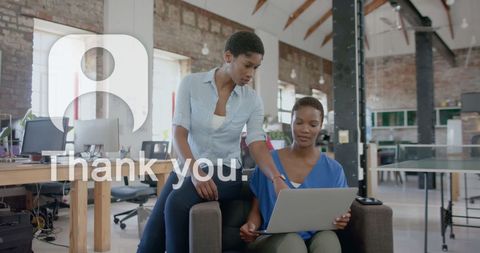 Collaborative Work Discussion in Modern Open Office Space