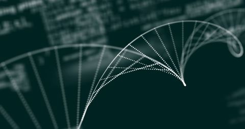 Abstract DNA Strand and Binary Code Background - Download Free Stock Images Pikwizard.com