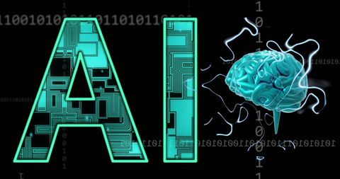 AI Circuitry with Digital Brain Illustrating Artificial Intelligence - Download Free Stock Images Pikwizard.com