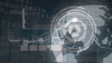 Digital Eye Scanning Technology Concept