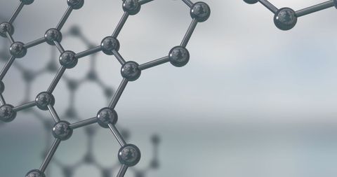 Close-up View of Molecular Structure Design