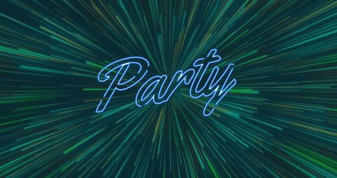 Digital Party Celebration with Neon Light Trails - Download Free Stock Images Pikwizard.com