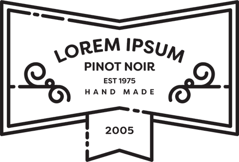 Vintage Wine Label with Ornate Typography on Transparent Background - Download Free Stock Videos Pikwizard.com