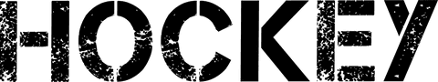 Hockey text on transparent background for sports design