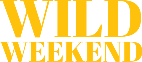 Wild weekend bold text on transparent background