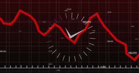futuristic data dashboard showing dynamic red line graph - Download Free Stock Images Pikwizard.com