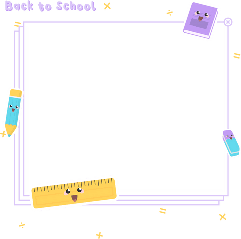 Educational Stationery Frame on Transparent Background for School Projects - Download Free Stock Videos Pikwizard.com