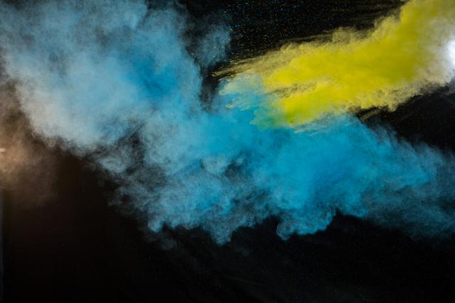 Vibrant Color Powder Explosion on Black Background - Download Free Stock Photos Pikwizard.com