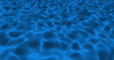 Abstract blue liquid surface moving in digital motion
