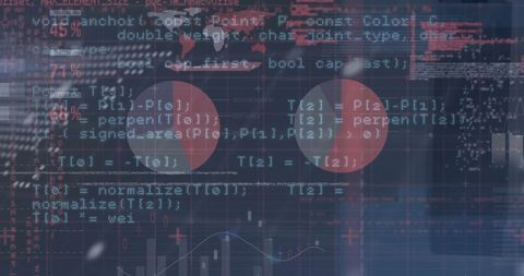 Global Financial Data Algorithms on Digital Interface - Download Free Stock Images Pikwizard.com
