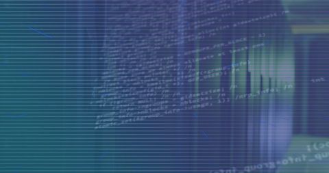 Abstract Digital Data Processing in Server Room Environment - Download Free Stock Images Pikwizard.com