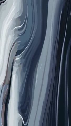 Abstract Fluid Waves with Blue Hues