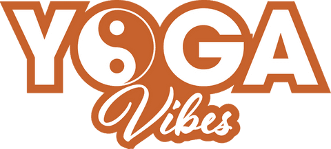 Minimalist yoga vibes logo design with transparent background