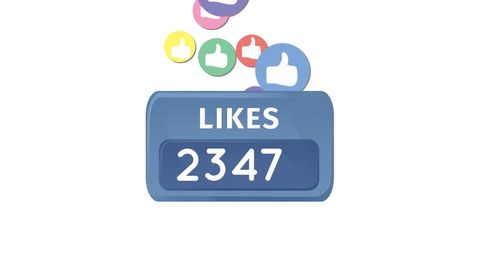 Social Media Engagement with Rising Like Counter - Download Free Stock Images Pikwizard.com