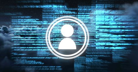 futuristic programming language background with profile icon - Download Free Stock Images Pikwizard.com