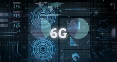 6G Technology Data Analytics and Global Network Concept