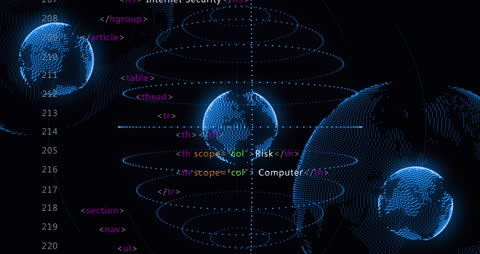 Digital DNA Strand and Data Immersion Scene