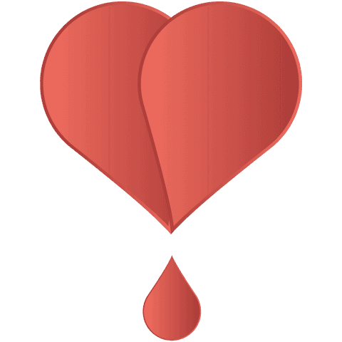 transparent heart with blood drop png illustration - Download Free Stock Videos Pikwizard.com