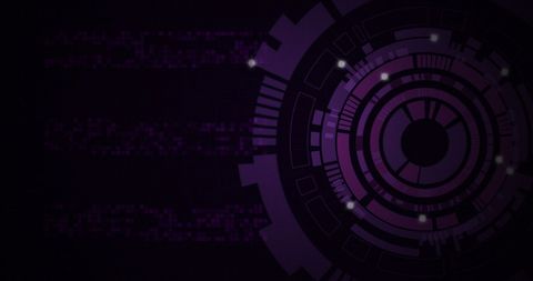 Futuristic Digital Tech Circle on Dark Background - Download Free Stock Images Pikwizard.com