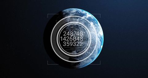 digital earth with data analysis overlay interface - Download Free Stock Images Pikwizard.com