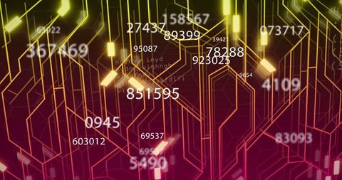 Abstract Digital Network with Data and Connections