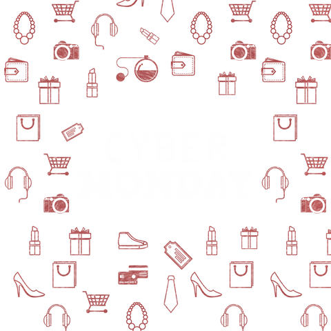 transparent cyber monday shopping icons pattern - Download Free Stock Videos Pikwizard.com