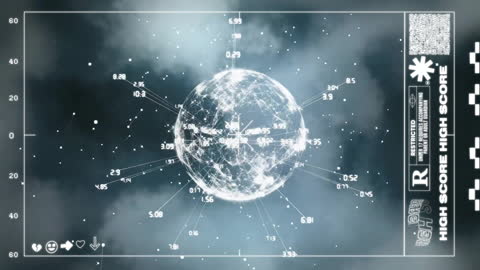 Data Analytics Interface with Animated Globe